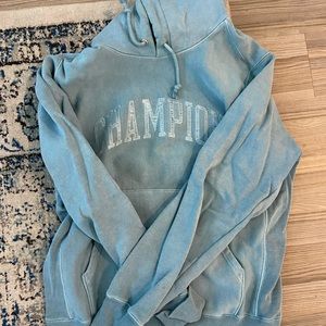 Champion reverse weave blue hoodie